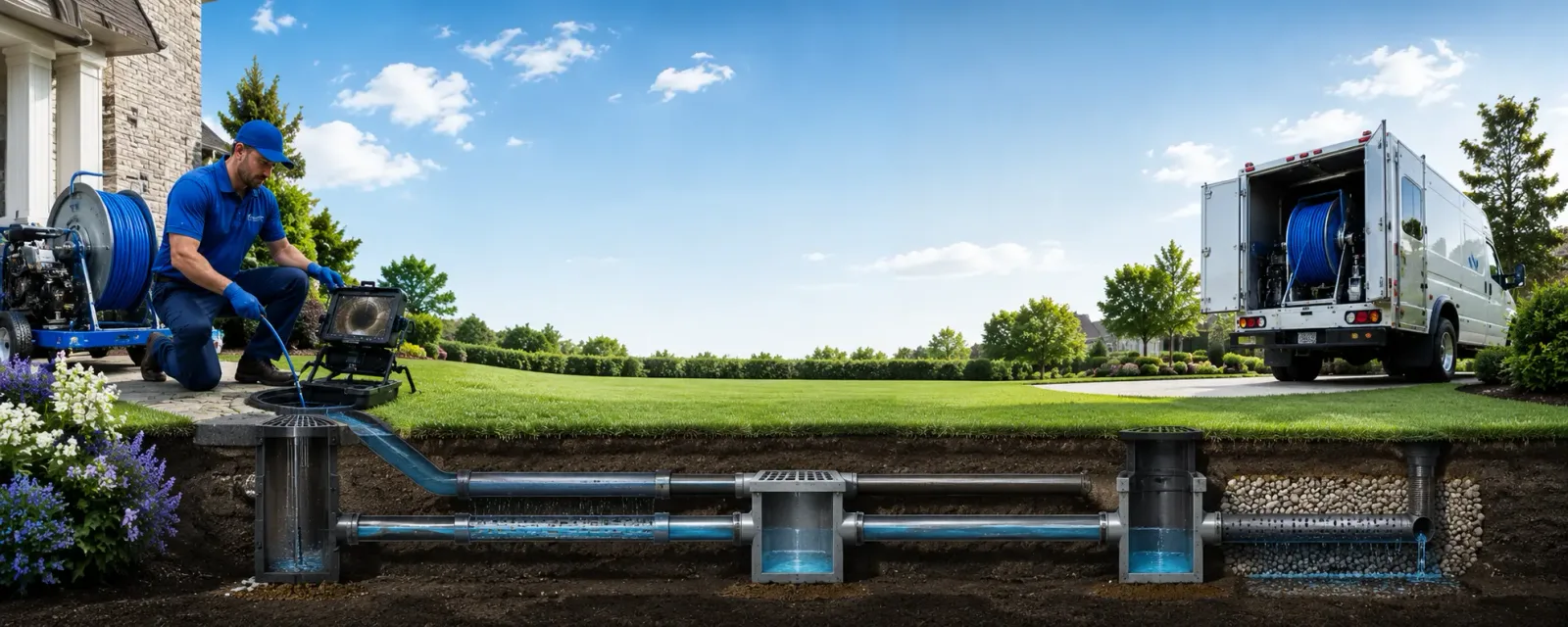 Outdoor drain cleaning information for Cornell, IL